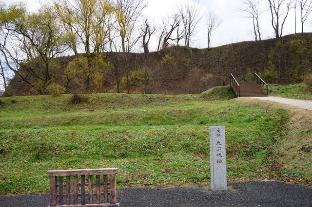 桜の咲いた九戸城跡
